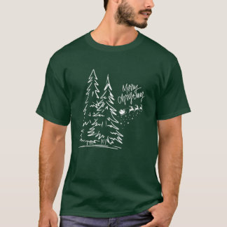 T-Shirt : Merry Christmas (green)