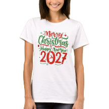 Merry Christmas Happy New Year 2026 Reindeer