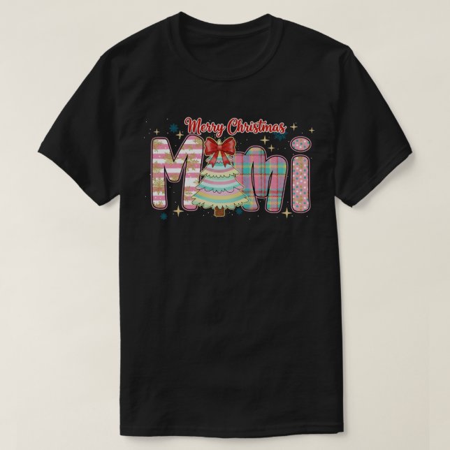 T-shirt Merry Christmas Mimi (Design devant)