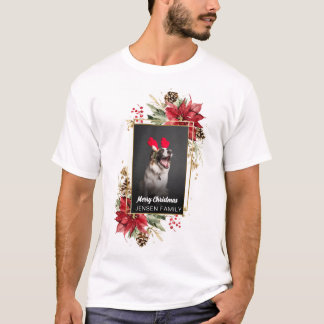 T-shirt Merry Christmas pet dog cat photo holiday gifts