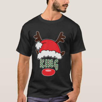 T-shirt Merry Christmas Santa King Father Antlers