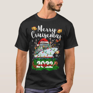 T-shirt Merry Cruisemas 2022 Noël Père Noël Reindeer Crui