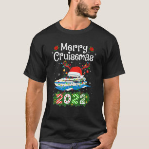 T-shirt Merry Cruisemas 2022 Noël Père Noël Reindeer Crui