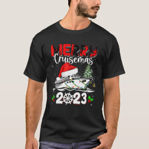 T-shirt Merry Cruisemas 2023 Cruise Ship Famille Noël