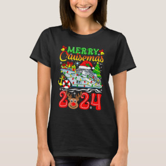 T-shirt Merry Cruisemas 2024 Croisière Noël Rudolph Xmas