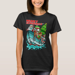 T-shirt Merry Cruisemas bateau de croisière Santa Claus No
