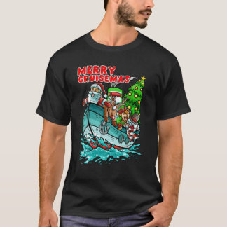 T-shirt Merry Cruisemas bateau de croisière Santa Claus No