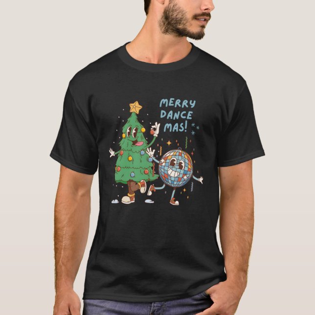 T-shirt Merry Dancemas Funny Christmasree ami (Devant)