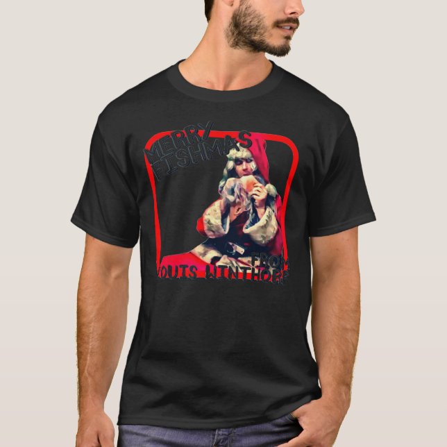 T-shirt Merry Fishmas de Louis Winthorp - Trading Places (Devant)