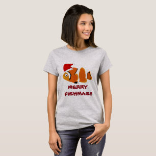 T-shirt "Merry Fishmas" (Poissons merdiques)