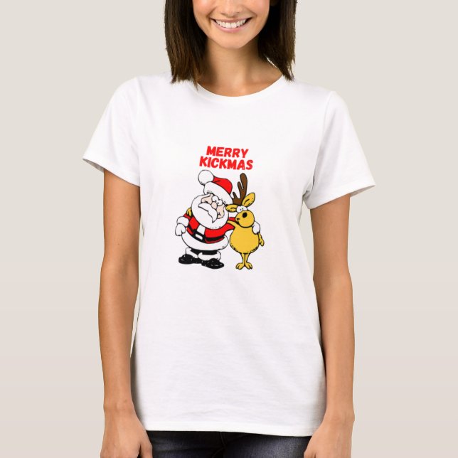 T-shirt Merry Kickmas (Devant)