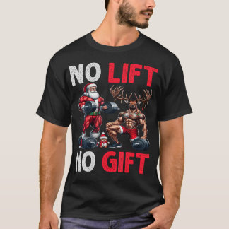 T-shirt Merry Liftmas Muscle Santa Weightlifting Xmas Body