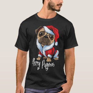 T-shirt Merry Pugmas Fitted Scoop 353