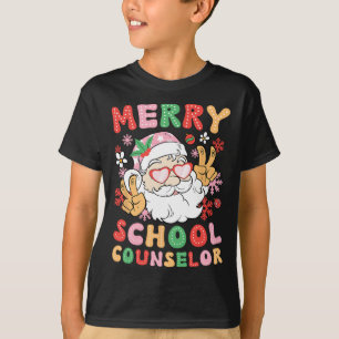 T-shirt Merry School Counselor Christmas School Counseling
