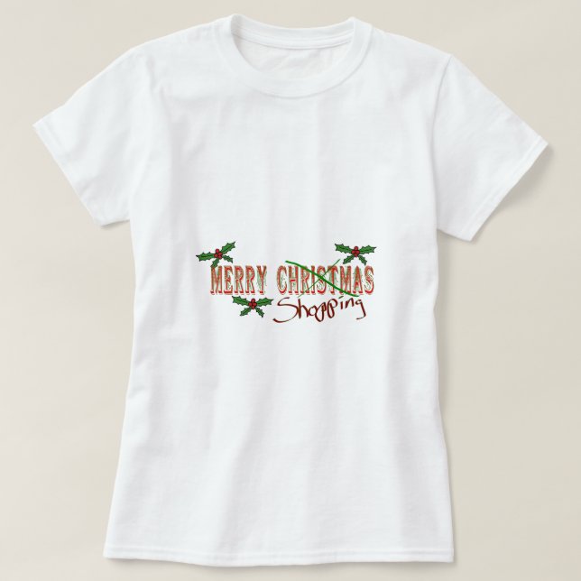 T-shirt Merry SHopping (Design devant)