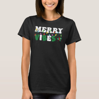 T-shirt Merry Vibes Holly Women Jolly Christmas