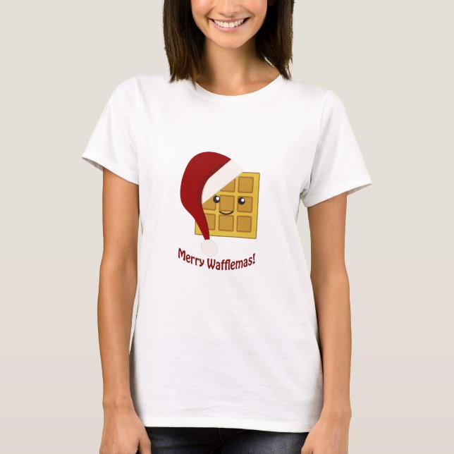 T-shirt Merry Wafflemas Christmas Wafflemas (Devant)