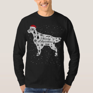 T-shirt Merry Xmas English Setter Dog Christmas
