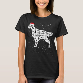 T-shirt Merry Xmas English Setter Dog Christmas
