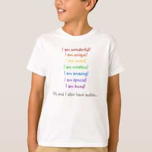 T-shirt Merveilleux, unique et autiste