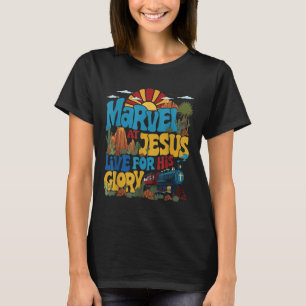 T-shirt Merveillez-Vous De Jésus Vbs 2025 Vivre Pour La Gl