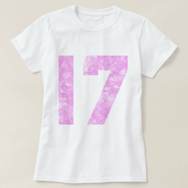 T-shirt Mes 17èmes cadeaux d'anniversaire (Design devant)