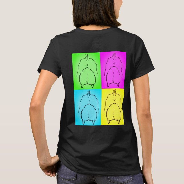 T-shirt Mes 4 Udders - Chemise (Dos)