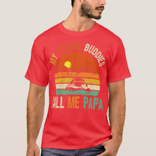 T-shirt Mes amis de pêche Appelez-moi Papa Fête des pères