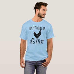T-shirt Mes animaux familiers m'incitent à déjeuner