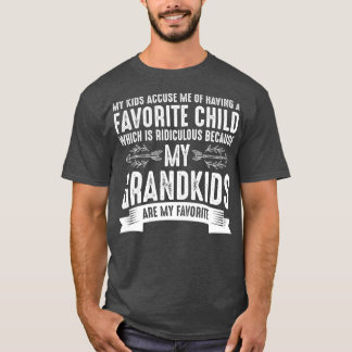 T-shirt Mes Bébés Sont Ma Grand-Mère Favorite