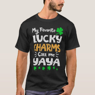 T-shirt Mes Charmes Chanceux Favoris Appelez-Moi Yaya Funn