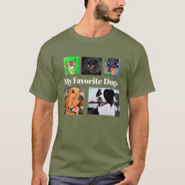 T-shirt Mes chiens préférés Créez votre propre 5 place