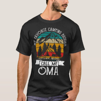 T-shirt Mes copains de camping préférés m'appellent Oma Vi