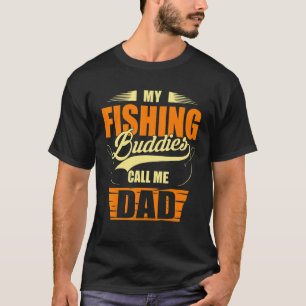 T-shirt Mes Copains de Pêche M'appellent Papa Pêcheur Fils