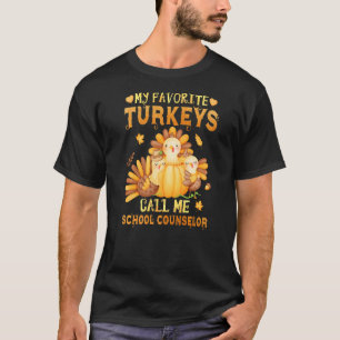 T-shirt Mes Dindons Préférés M'Appelent Conseiller Scolair