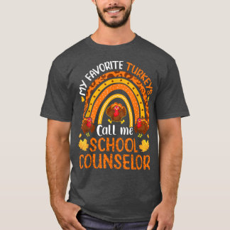 T-shirt Mes Dindons Préférés M'Appelent Conseiller Scolair