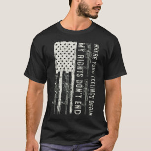 T-shirt Mes droits ne s'arrêtent pas là où vos sentiments 