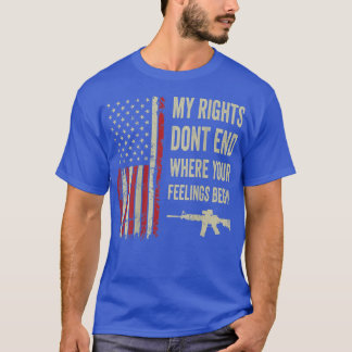 T-shirt Mes droits ne s'arrêtent pas là où vos sentiments 