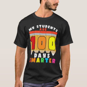 T-shirt Mes Élèves Sont 100 Jours Smarter Pencil Tea Schoo