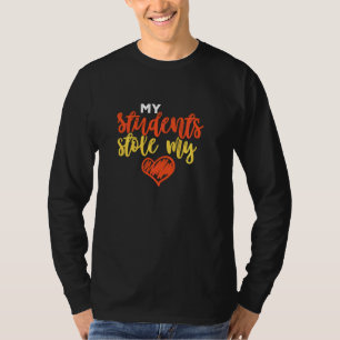 T-shirt Mes élèves volent mon coeur Enseignant Professeur