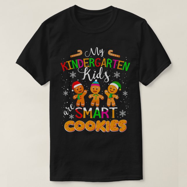 T-shirt Mes enfants de maternelle sont des biscuits intell (Design devant)
