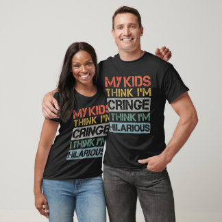 T-shirt Mes enfants pensent que je suis charnelle Je pense