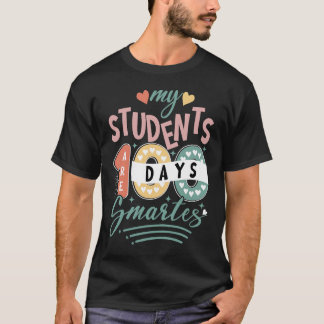 T-shirt mes étudiants 100 jours plus intelligents