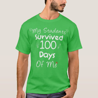T-shirt Mes Étudiants Ont Survécu À 100 Jours De Moi, Cart