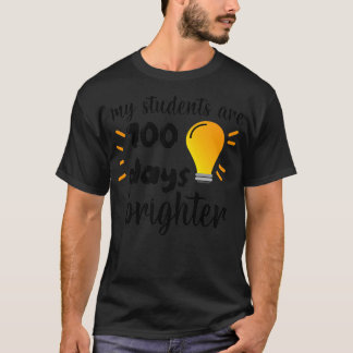 T-shirt Mes Étudiants Sont 100 Jours Enseignants Plus Écla