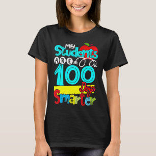 T-shirt Mes Étudiants Sont 100 Jours Smarter Happy Enseign