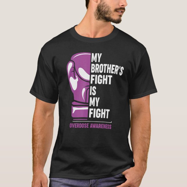 T-shirt Mes Frères combattent Ma Conscience De L'Overdose (Devant)