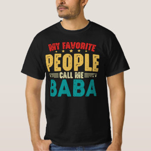 T-shirt Mes Gens Favoris M'Appelent Baba Vintage Funny