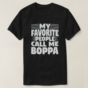 T-shirt Mes Gens Favoris M'Appelent Boppa Funny Grandpa 