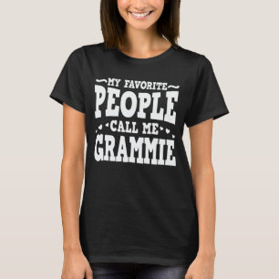 T-shirt Mes Gens Favoris M'Appelent Grammie Funny Grand-mè